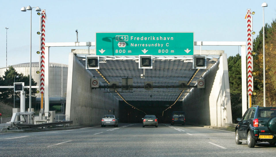 Tunnel under Aalborg